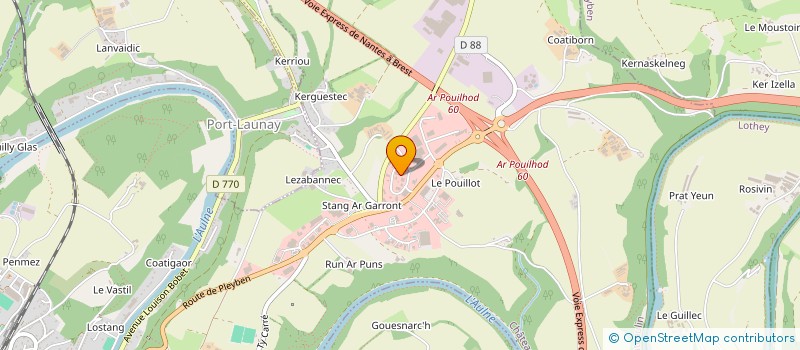 localisation de l'entreprise SCI DES ERABLES  CHATEAULIN