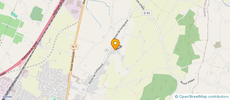 localisation de l'entreprise SCI DES ERABLES  LIVRON SUR DROME