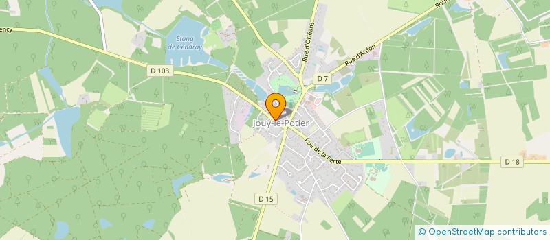 localisation de l'entreprise SCI DES ERABLES à JOUY-LE-POTIER