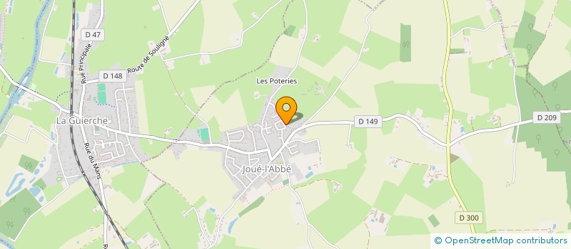 localisation de l'entreprise SCI DES ERABLES  JOUE L'ABBE