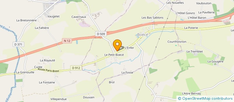 localisation de l'entreprise SCI DES ERABLES à BOECE