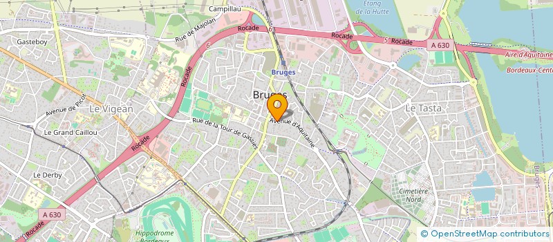 localisation de l'entreprise SCI DES ETABLISSEMENTS LAVERGNE ET FILS  BRUGES