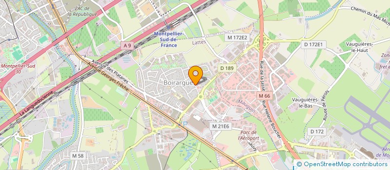 localisation de l'entreprise SCI DES ETANGS à LATTES