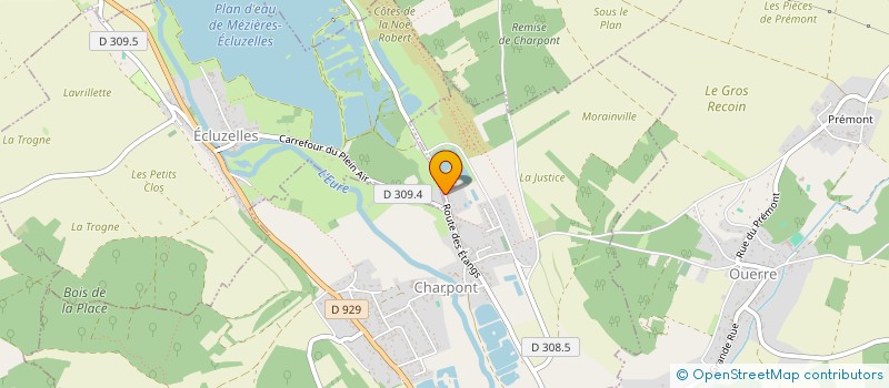 localisation de l'entreprise SCI DES ETANGS à CHARPONT