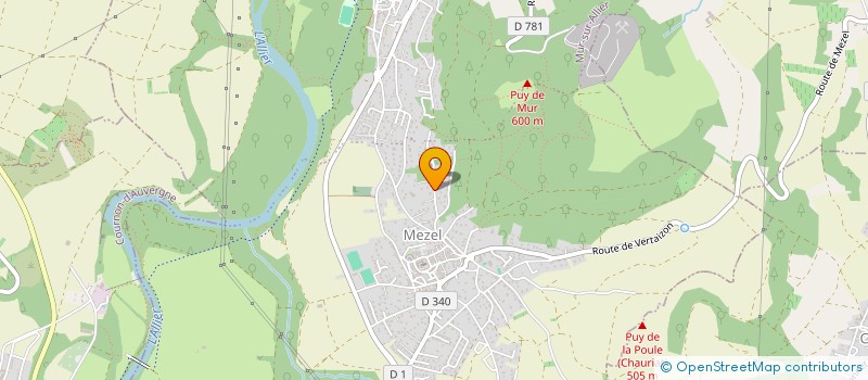 localisation de l'entreprise SCI DES ETANGS DE MALGANNE  MUR-SUR-ALLIER