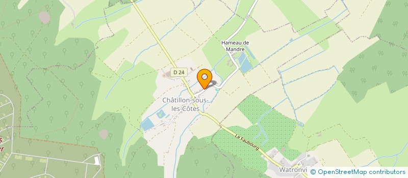 localisation de l'entreprise SCI DES ETANGS DE MANDRES à CHATILLON-SOUS-LES-COTES