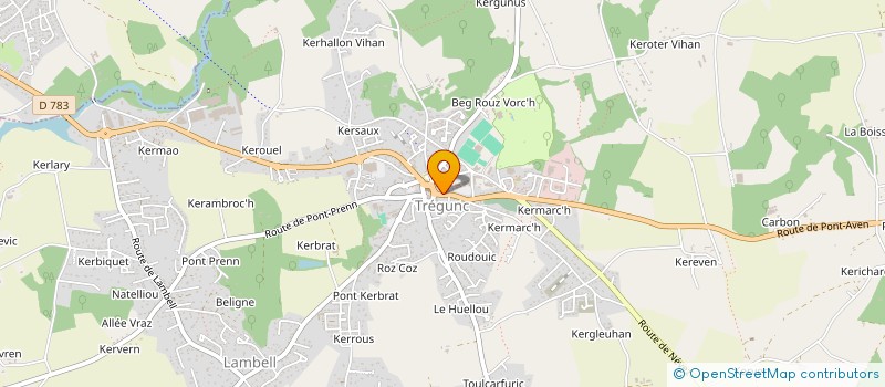 localisation de l'entreprise SCI DES ETANGS DE TREGUNC  TREGUNC