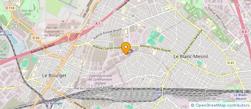 localisation de l'entreprise SCI DES ETANGS FLEURIS à LE BLANC-MESNIL