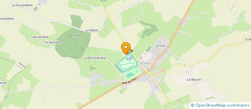 localisation de l'entreprise SCI DES ETANGS MAREAU  RANES