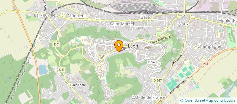 localisation de l'entreprise SCI DES ETATS GENERAUX à LAON
