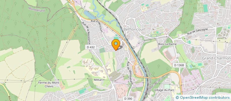 localisation de l'entreprise SCI DES ETAUX à MONTBELIARD