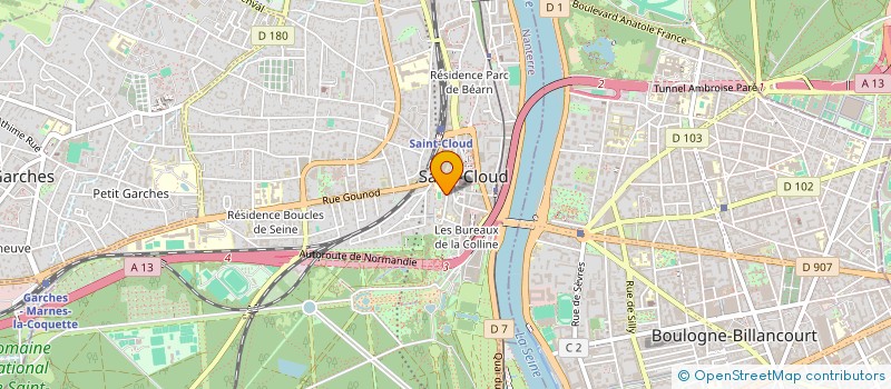 localisation de l'entreprise SCI DES ETOILES à SAINT-CLOUD