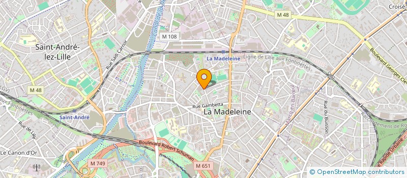 localisation de l'entreprise SCI DES ETOILES à LA MADELEINE