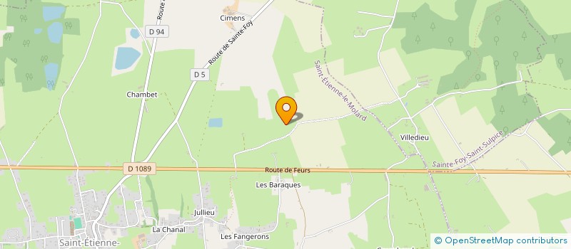 localisation de l'entreprise SCI DES ETOILES  SAINT-ETIENNE-LE-MOLARD