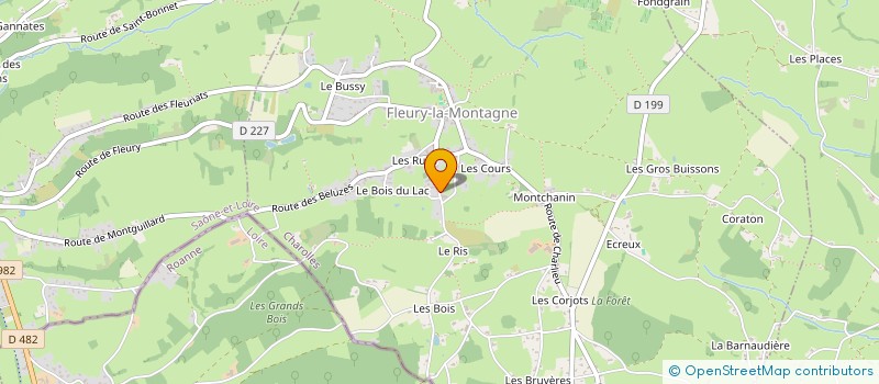 localisation de l'entreprise SCI DES ETRES  FLEURY-LA-MONTAGNE