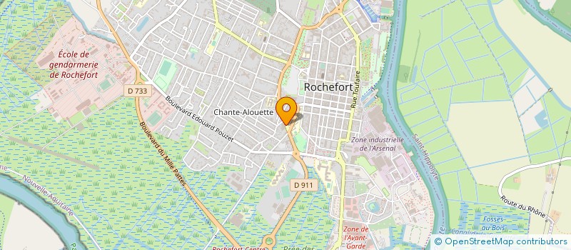 localisation de l'entreprise SCI DES ETS PEYRONNET  ROCHEFORT