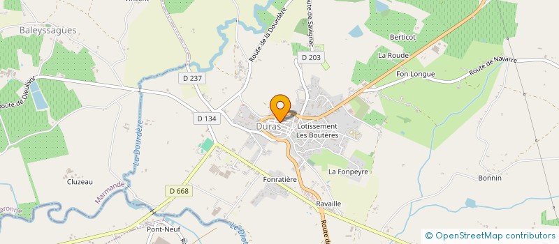 localisation de l'entreprise SCI DES EYZINS  DURAS