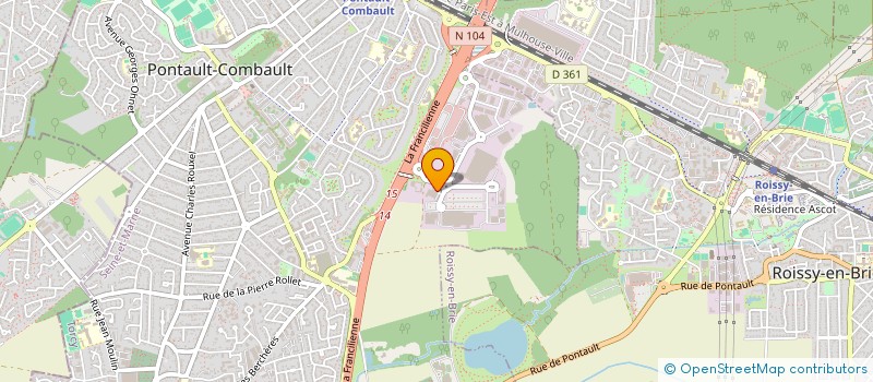 localisation de l'entreprise SCI DES F.G.I. à PONTAULT-COMBAULT