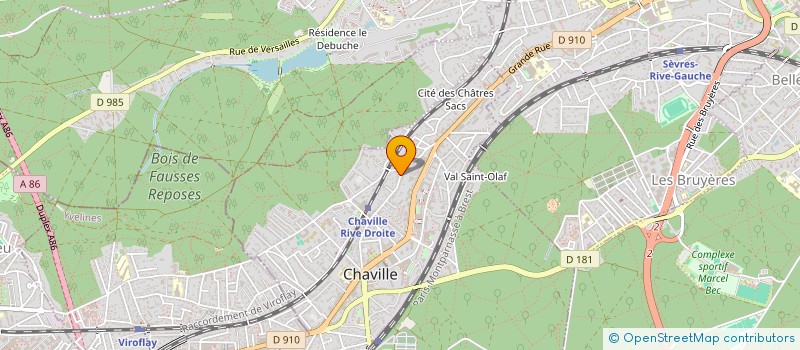 localisation de l'entreprise SCI DES FALAISES A LION SUR MER  CHAVILLE