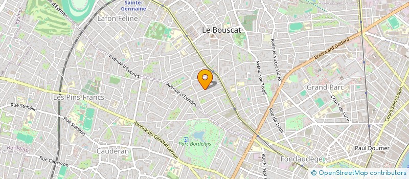 localisation de l'entreprise SCI DES FARINES  LE BOUSCAT