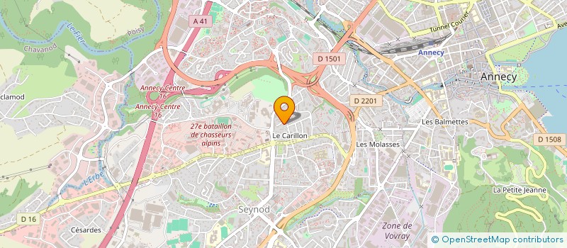 localisation de l'entreprise SCI DES FAUVETTES  ANNECY