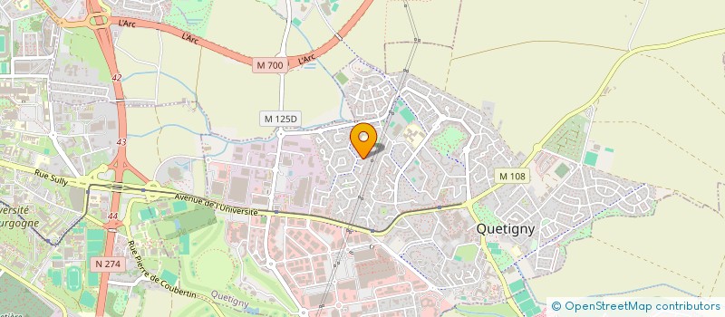 localisation de l'entreprise SCI DES FAVIERES à QUETIGNY