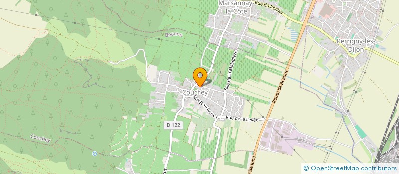 localisation de l'entreprise SCI DES FAVIERES  COUCHEY