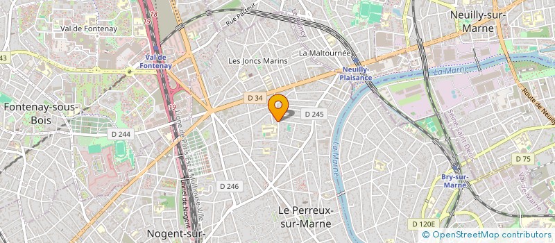 localisation de l'entreprise SCI DES FEDERES 28 à LE PERREUX-SUR-MARNE