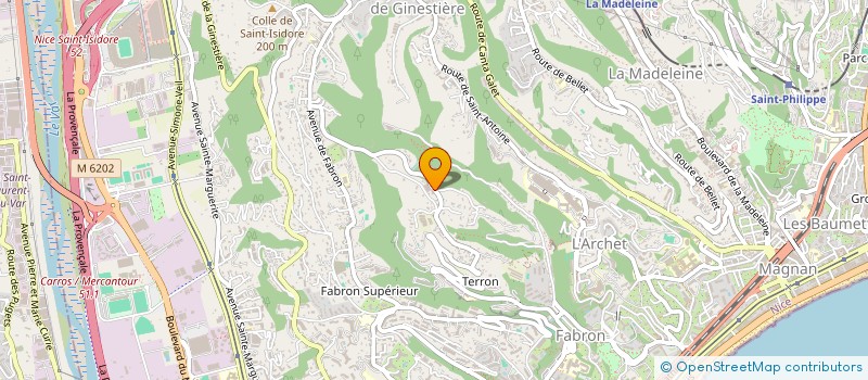 localisation de l'entreprise SCI DES FENETRES ROUGES à NICE