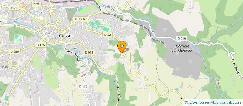localisation de l'entreprise SCI DES FEUILLES MORTES à CUSSET