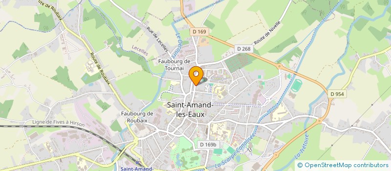 localisation de l'entreprise SCI DES FEVES  SAINT-AMAND-LES-EAUX