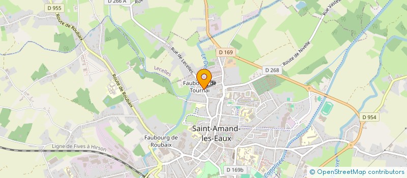 localisation de l'entreprise SCI DES FEVES  SAINT-AMAND-LES-EAUX
