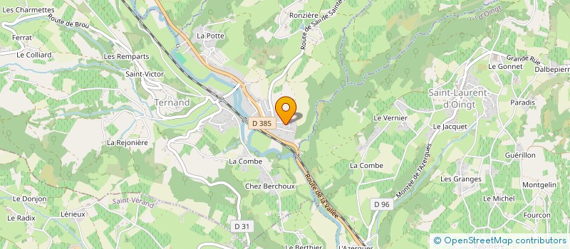 localisation de l'entreprise SCI DES FILLES  TERNAND