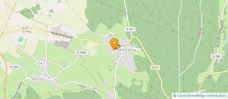 localisation de l'entreprise SCI DES FIOLETTES  SAINT-GERMAIN-EN-MONTAGNE