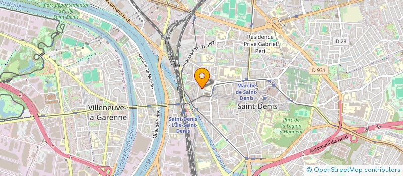 localisation de l'entreprise SCI DES FLAMANDS ROSES  SAINT-DENIS