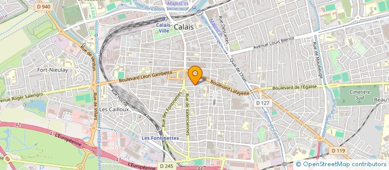 localisation de l'entreprise SCI DES FLEURS  CALAIS