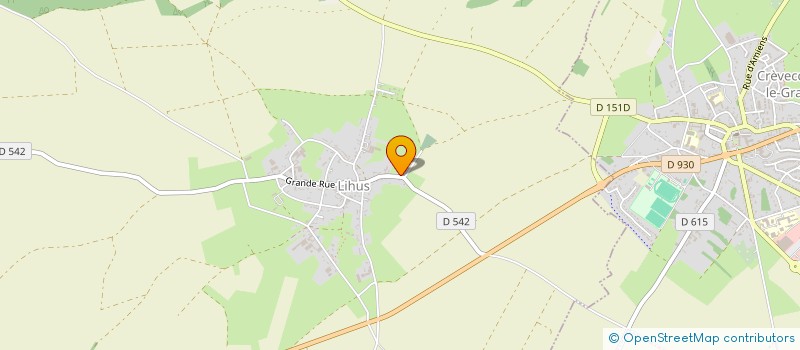 localisation de l'entreprise SCI DES FLEURS  LIHUS