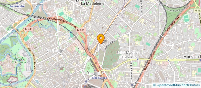 localisation de l'entreprise SCI DES FLEURS à LA MADELEINE