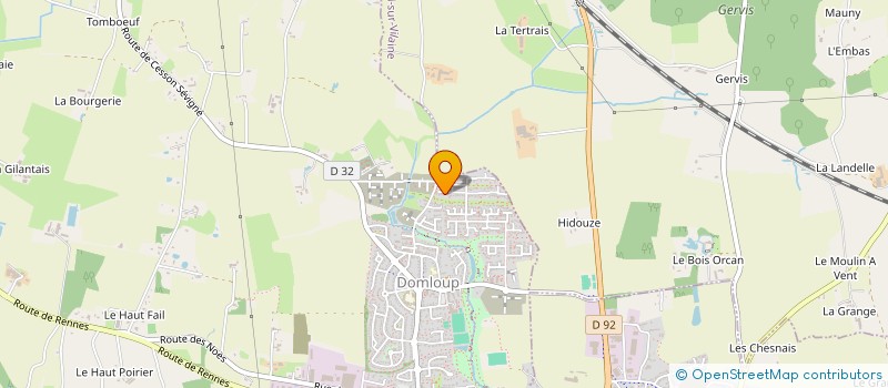 localisation de l'entreprise SCI DES FLEURS  DOMLOUP