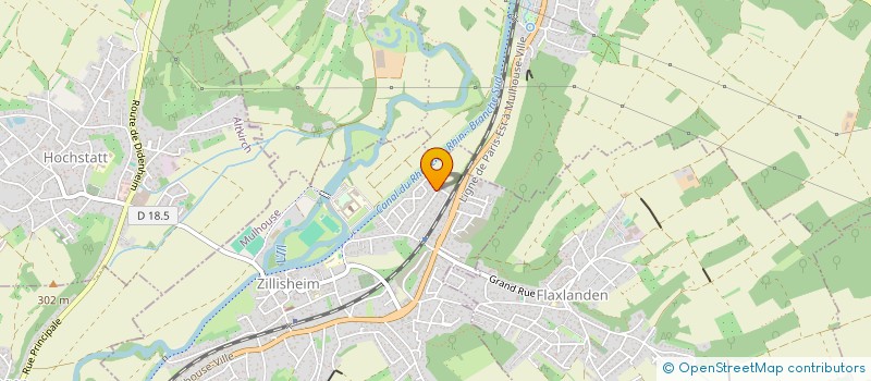 localisation de l'entreprise SCI DES FLEURS  ZILLISHEIM