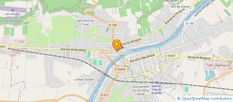 localisation de l'entreprise SCI DES FLEURS  PORT-SAINTE-FOY-ET-PONCHAPT