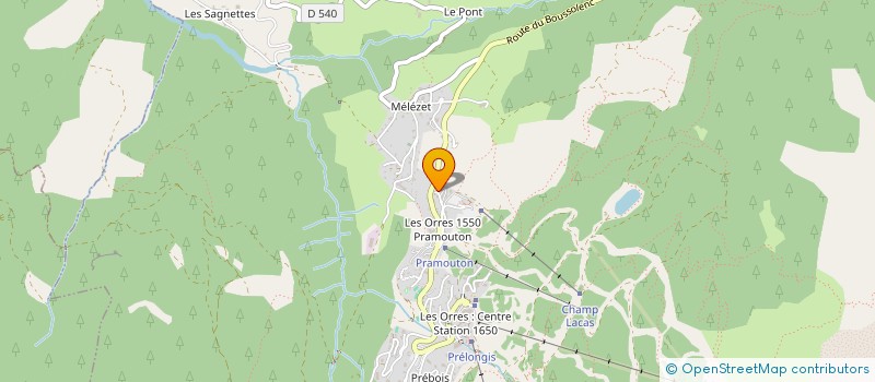 localisation de l'entreprise SCI DES FLOCONS D ORRES à LES ORRES