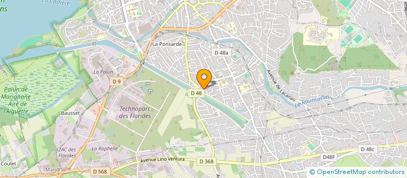 localisation de l'entreprise SCI DES FLOREIDES DU CANAL  MARIGNANE