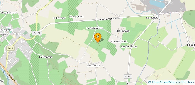 localisation de l'entreprise SCI DES FLOTS  VAL-DE-COGNAC