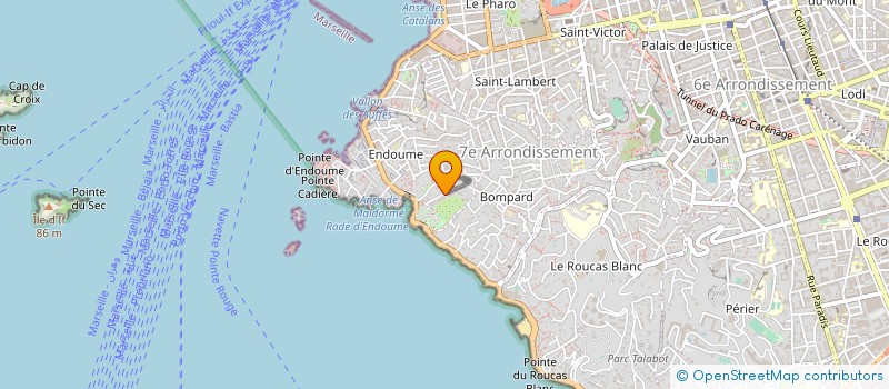 localisation de l'entreprise SCI DES FLOTS BLEUS à MARSEILLE