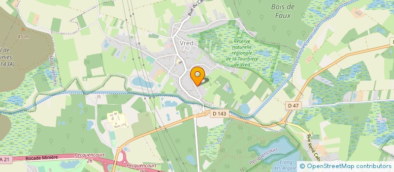 localisation de l'entreprise SCI DES FONDS  VRED