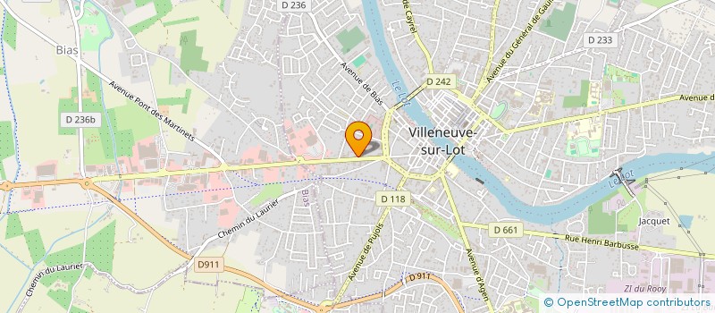 localisation de l'entreprise SCI DES FONS  VILLENEUVE-SUR-LOT