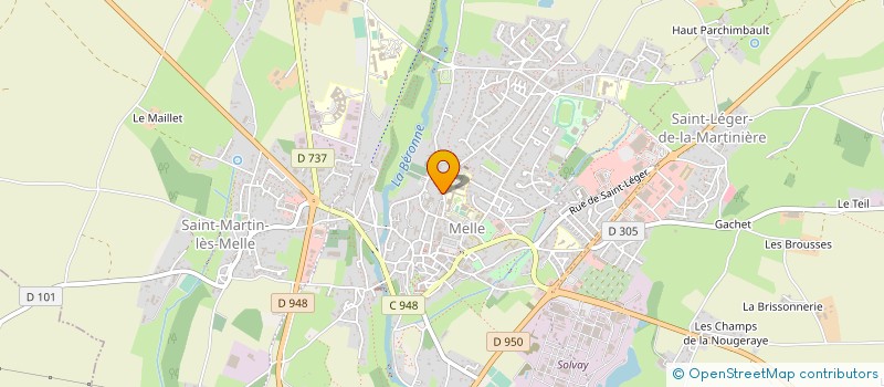 localisation de l'entreprise SCI DES FONTAINES à MELLE