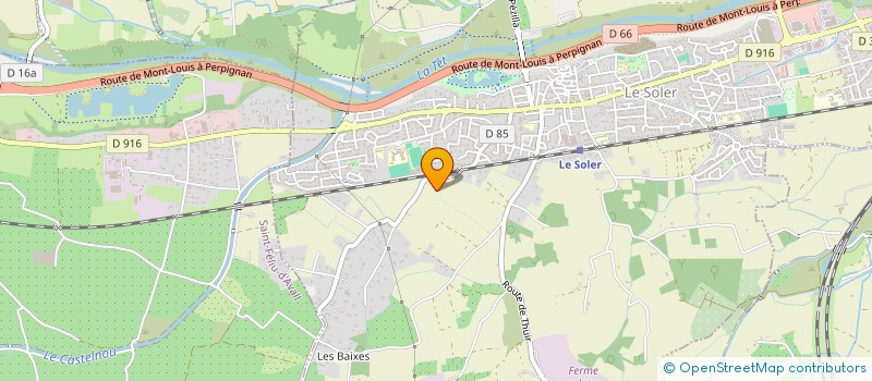 localisation de l'entreprise SCI DES FONTAINES  LE SOLER