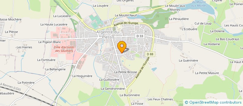 localisation de l'entreprise SCI DES FONTAINES  ARGENTRE-DU-PLESSIS